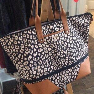 Stella & Dot Getaway Bag Leopard Print